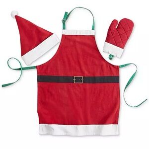 Martha Stewart 3-Pc Kids' Cooking Set Includes Oven Mitt, Apron, & Chef’s Hat